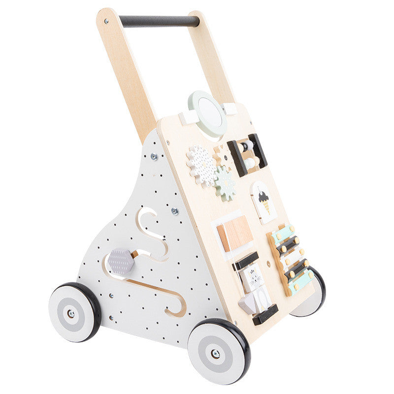 Holz-Lauflernwagen & Multifunktionaler Schiebewagen mit Aktivitäten
