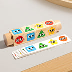 Montessori Holz-Drehpuzzle zur Formen- und Musterzuordnung