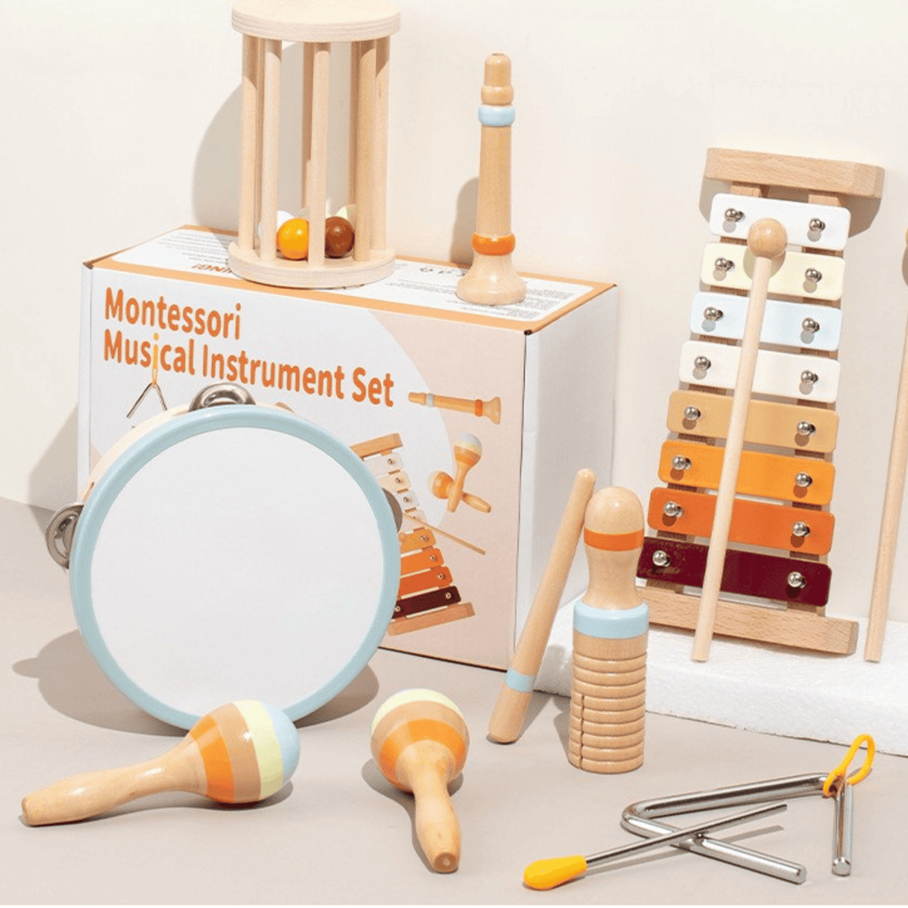 Holz-Musikinstrumente-Set für Kinder – Orff-Instrumente & Percussion-Spielzeug
