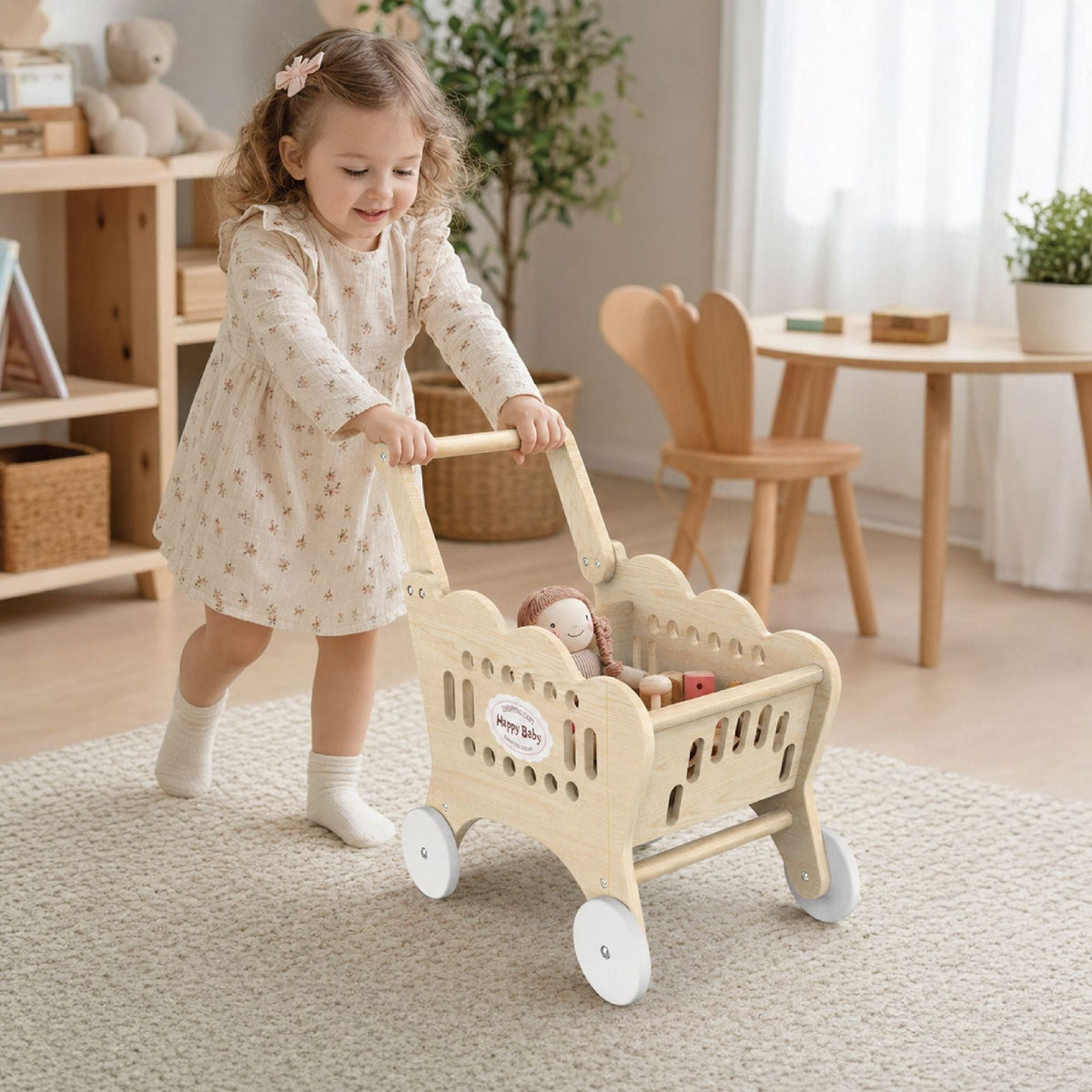 Holz-Lauflernwagen & Einkaufswagen für Kinder